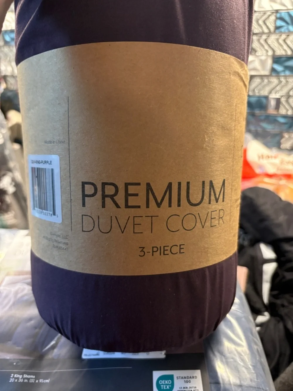 Premium Duvet Cover 3-Piece in Eggplant